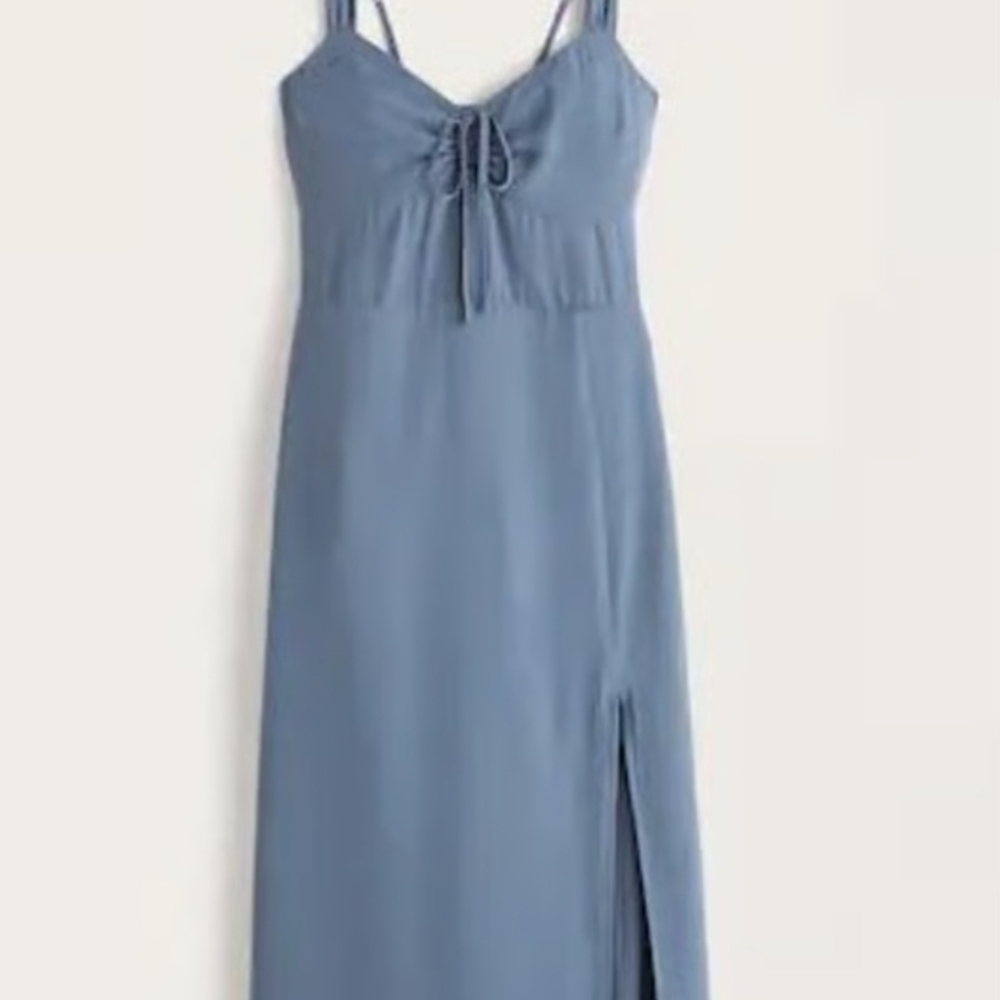 Abercrombie & Fitch Blue Ruched Top